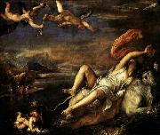 TIZIANO Vecellio Rape of Europa oil